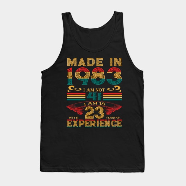 Made in 1983 Tank Top by Velvet Love Design 